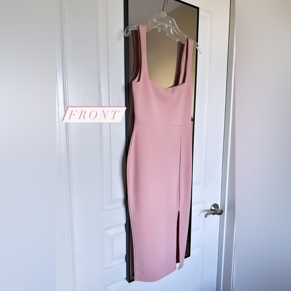 NWT Nasty Gal Squarin to Go Midi Dress - Picture 8 of 10